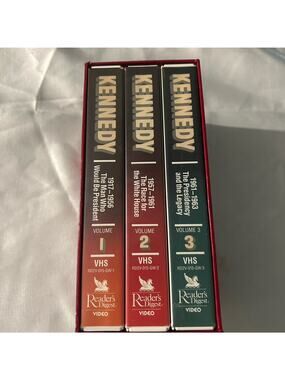 John Fitzgerald Kennedy jfk vhs tape set